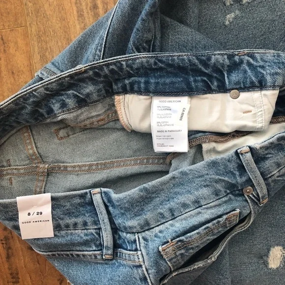 ๐
บ***nwt*** GOOD AMERICAN Weekender High-Waisted Jeans - Picture 15 of 16